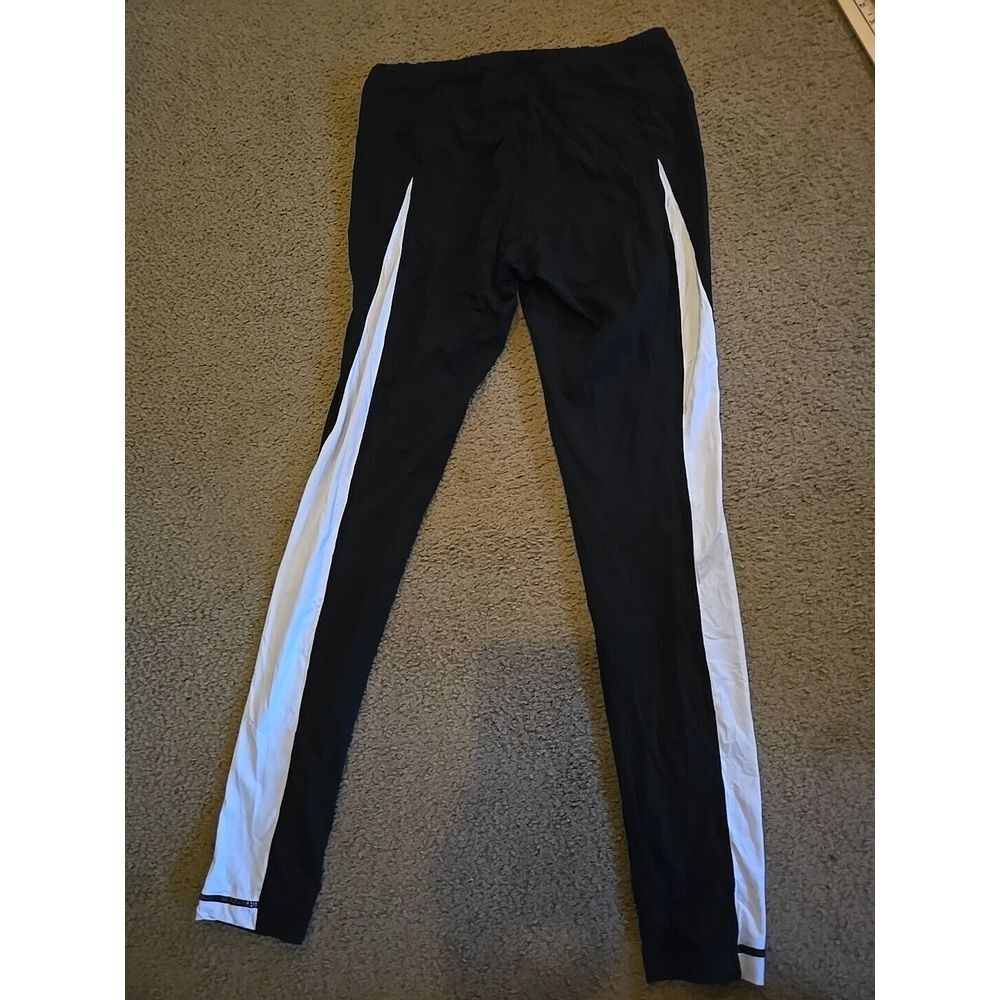 Black With White Side Stipe‎ Stretchy Pants - Picture 2 of 7